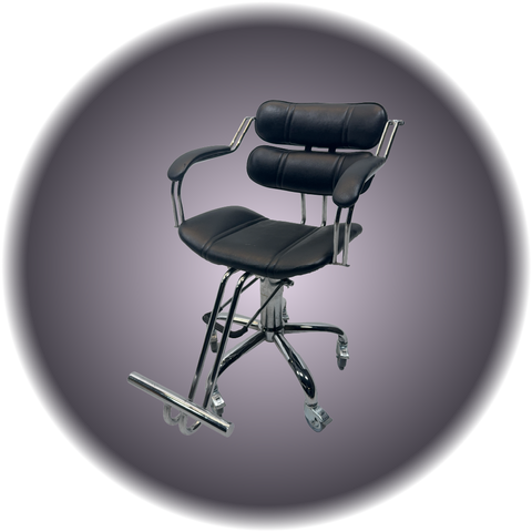 Make-Up Chair - Black Leather