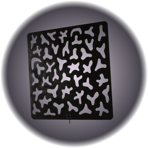 48 x 48 Black Wood Cucoloris