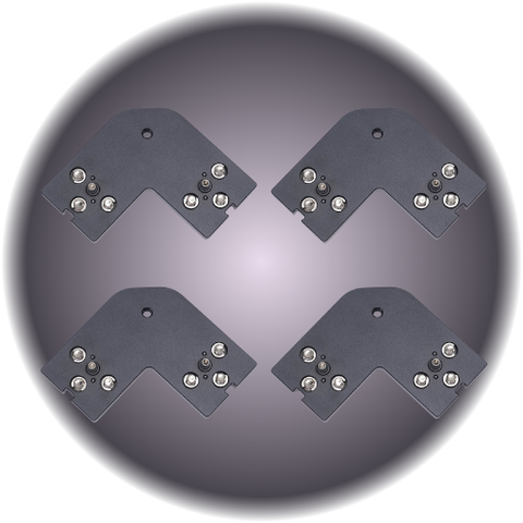 INFINIBAR Square Flat Connectors (Set of 4)