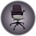 Rolling Office Chair - Purple