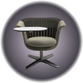 Swivel Lobby Chair - Neutral