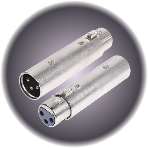 3 Pin Male to 3 pin Female DMX Adapter cable