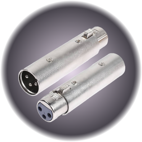 3 Pin Male to 3 pin Female DMX Adapter cable