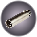 5 Pin Male to 3 Pin Female DMX Adapter