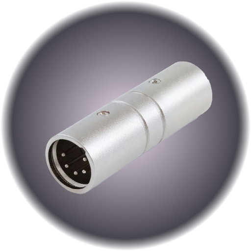 5 Pin Male to Male DMX Adapter