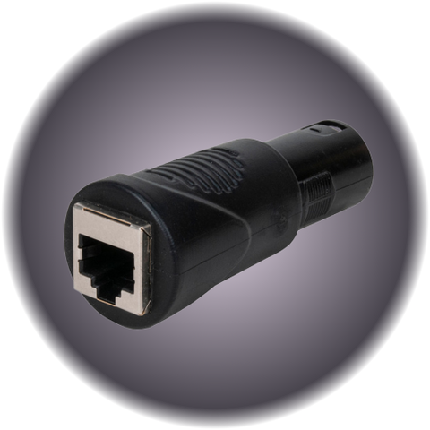 RJ45 to 5 Pin Male DMX Adapter