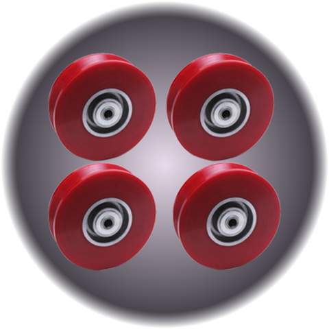 Track Wheels (V-Grooved) set of 4