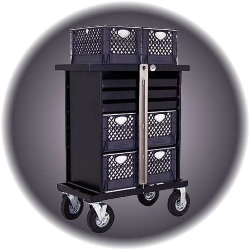 Backstage Vertical Set Box 4 Crate Cart