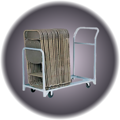 Metal Folding Chair Cart