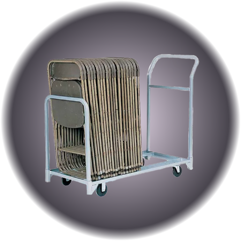 Metal Folding Chair Cart