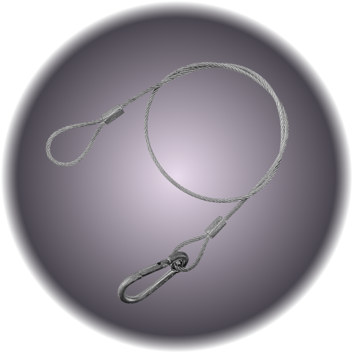Safety Cable 32" Double Loop & Clip