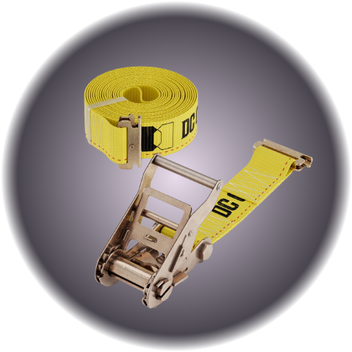 16' E Track Ratchet Strap 2" Wide