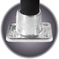 1.25" SpeedRail Flange Base Rectangular