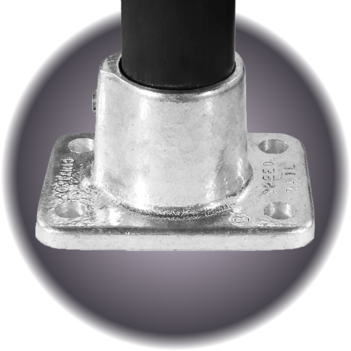 1.25" SpeedRail Flange Base Rectangular