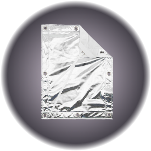 12 x 12 Silver Lame