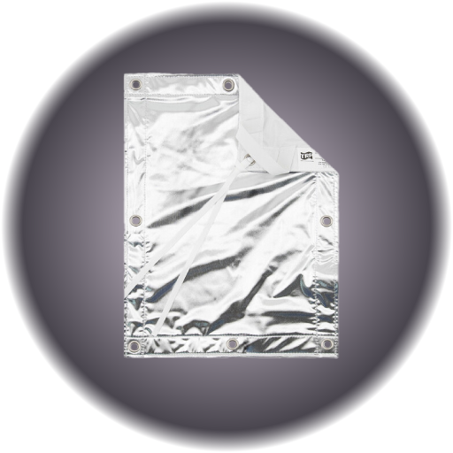 8 x 8 Silver Lame