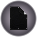 8 X 8 Solid Black
