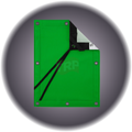 20 x 20 Chroma Key Green Screen