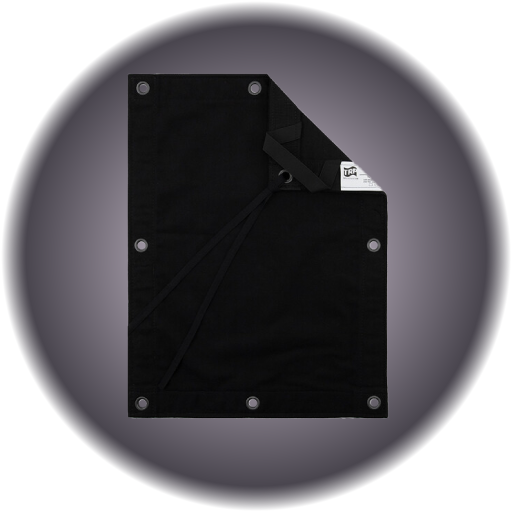 7 x 50 Solid Black