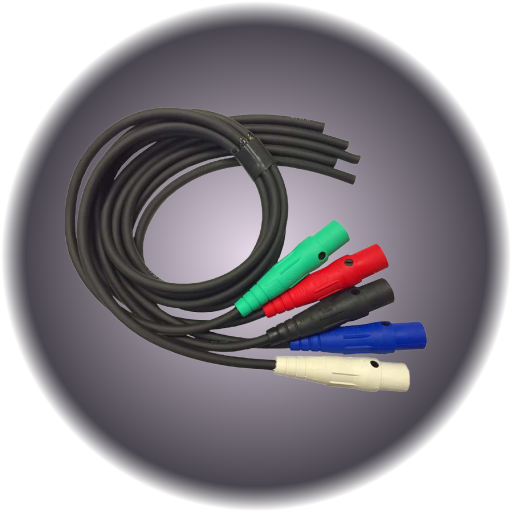 Set of 5 #2 CamLok Bare End Tails