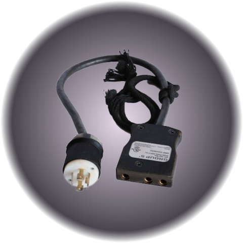 220V Bates to Twistlock Adapter