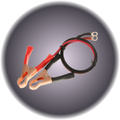 Inverter Cable - Ring Terminal to Battery Clips