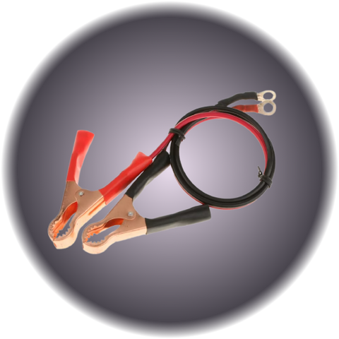 Inverter Cable - Ring Terminal to Battery Clips