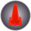 Orange Traffic Cone 12" - Small