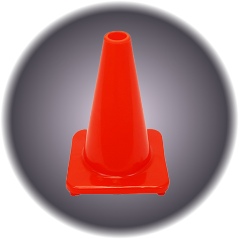 Orange Traffic Cone 12" - Small