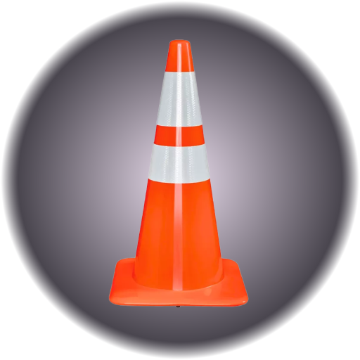 Orange Traffic Cone 19" - Medium