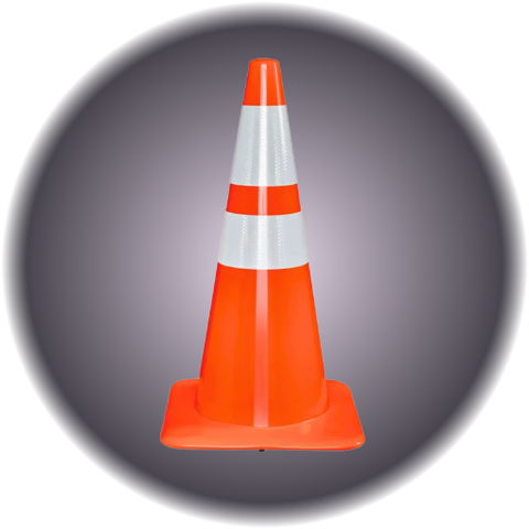 Orange Traffic Cone 19" - Medium