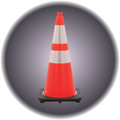Orange Traffic Cone 28" - Large