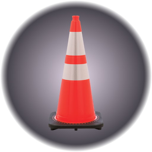 Orange Traffic Cone 28" - Large