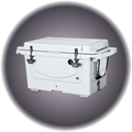 Chest Cooler - 100 Quart Rolling, Polar Cap