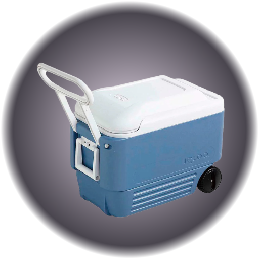 Chest Cooler - 40 Quart - Rolling