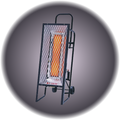Propane Heater Rolling 35,000 BTU