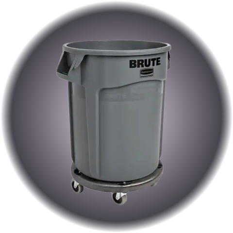 Trashcan - 32 Gallon - Rolling W/ Bags