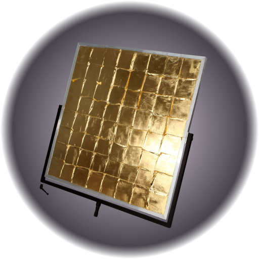 42" x 42" Reflector With Yoke Brake - Gold