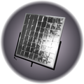 42" x 42" Reflector with Yoke Brake - Silver