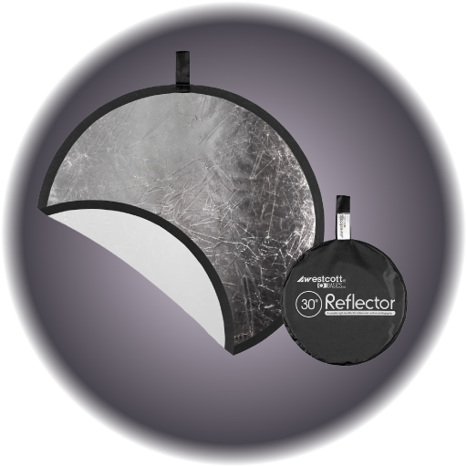 40" Collapsible Reflector - Silver /White
