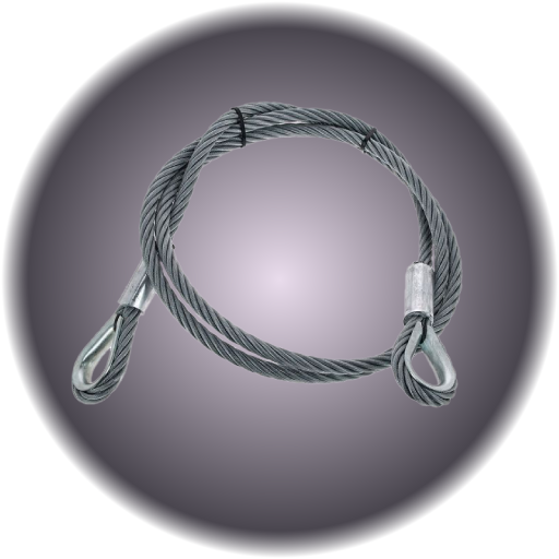 3/8" x 10' Rigging Steel Sling