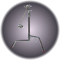 20" C-Stand, Spring Loaded, Head & Arm