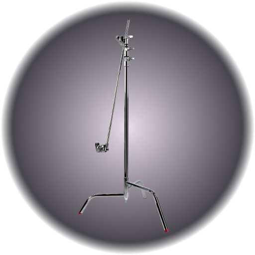 40" C-Stand, Spring Loaded, Head & Arm