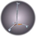 Overhead Stand 3x Riser Medium Roller (64" to 167")