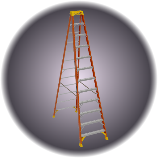 12' Single Sided Step Ladder