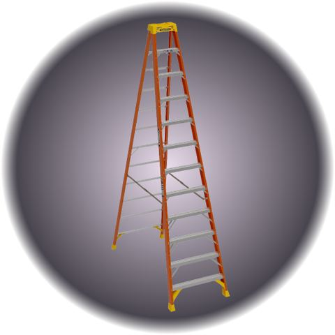 12' Single Sided Step Ladder