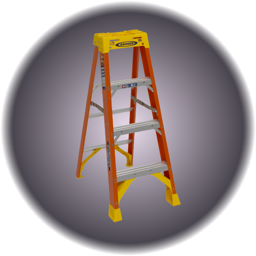4' Single Sided Step Ladder