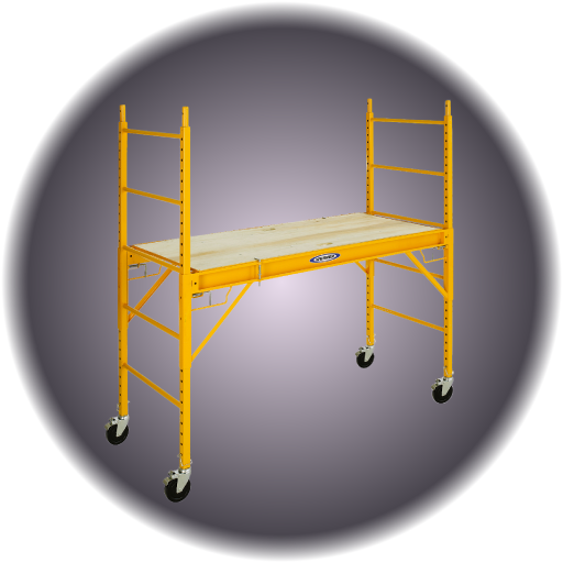 Bakers Scaffolding Rolling, 1000lb capacity